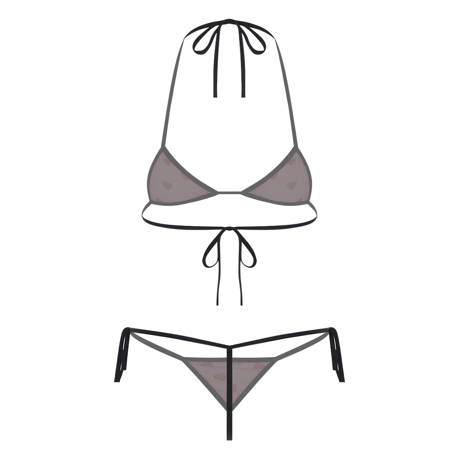 Womens Micro Mini Bikini Linge – обзор и цена Sheer Bra Lace
