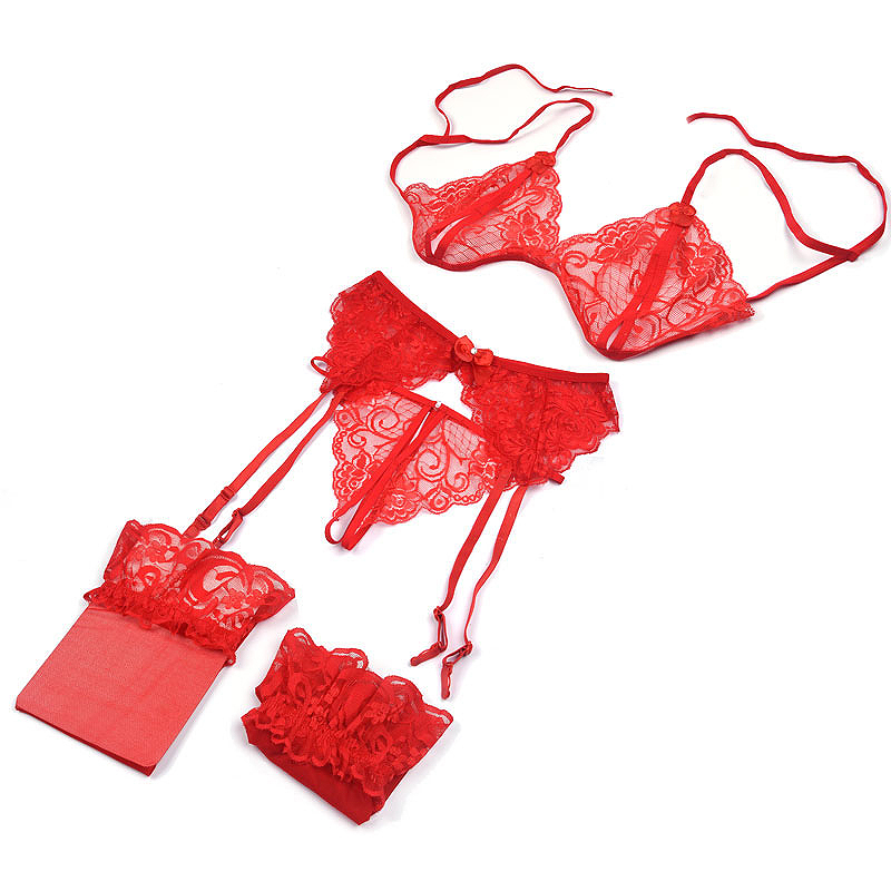 1 Set Women's Lace Lingerie, S – обзор и цена Sheer Mesh Bra
