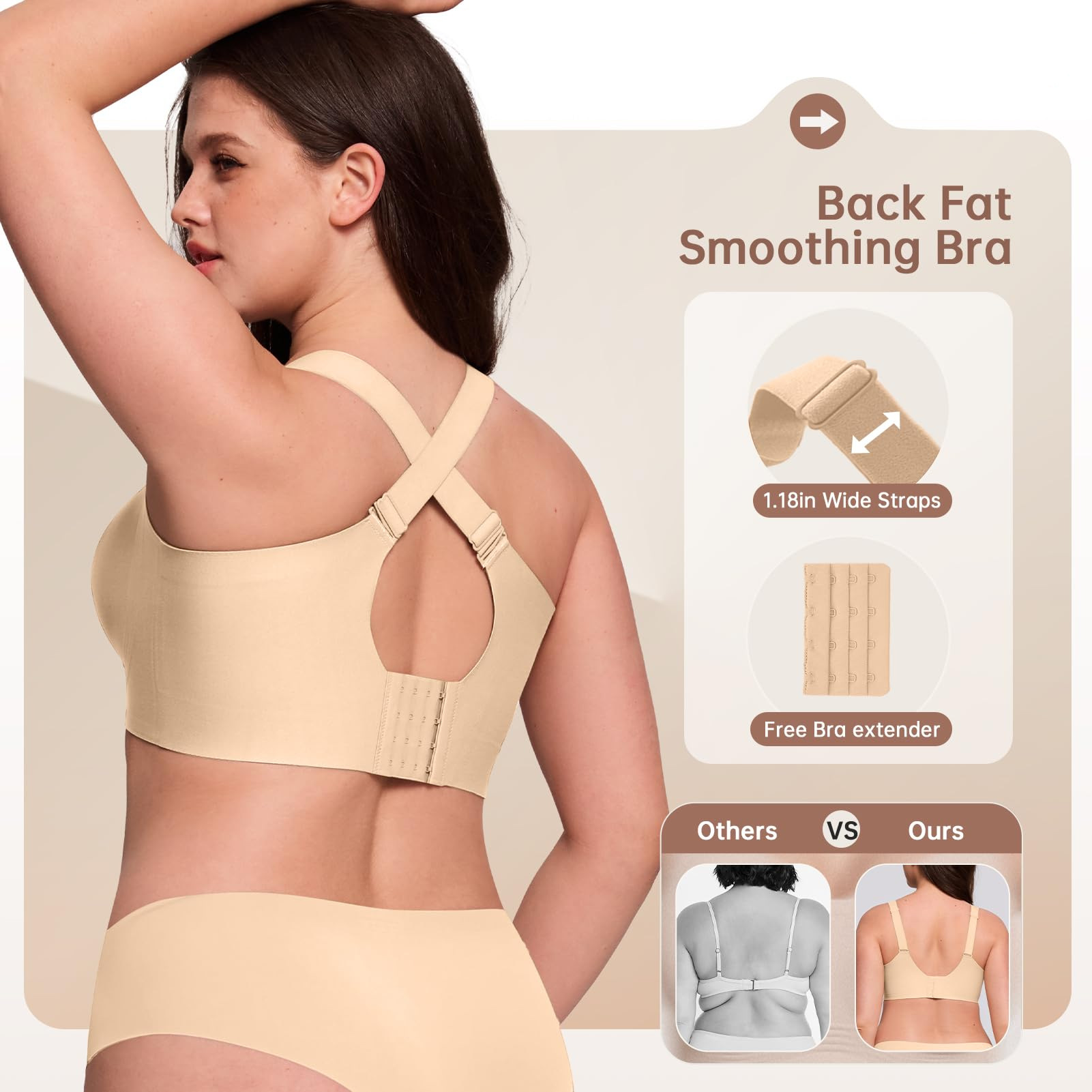 Plus Size Wireless Bra for Wom – обзор и цена Full Coverage Bra
