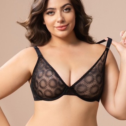 Plus Size Lace Bra Women Yello – обзор и цена Minimizer Bra Women