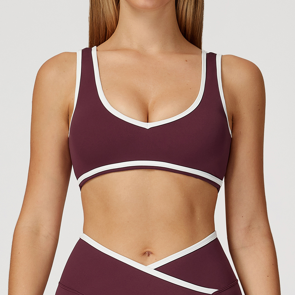 V-Neck Sports Bra Women Top Pu – обзор и цена Plunge Bra Push Up