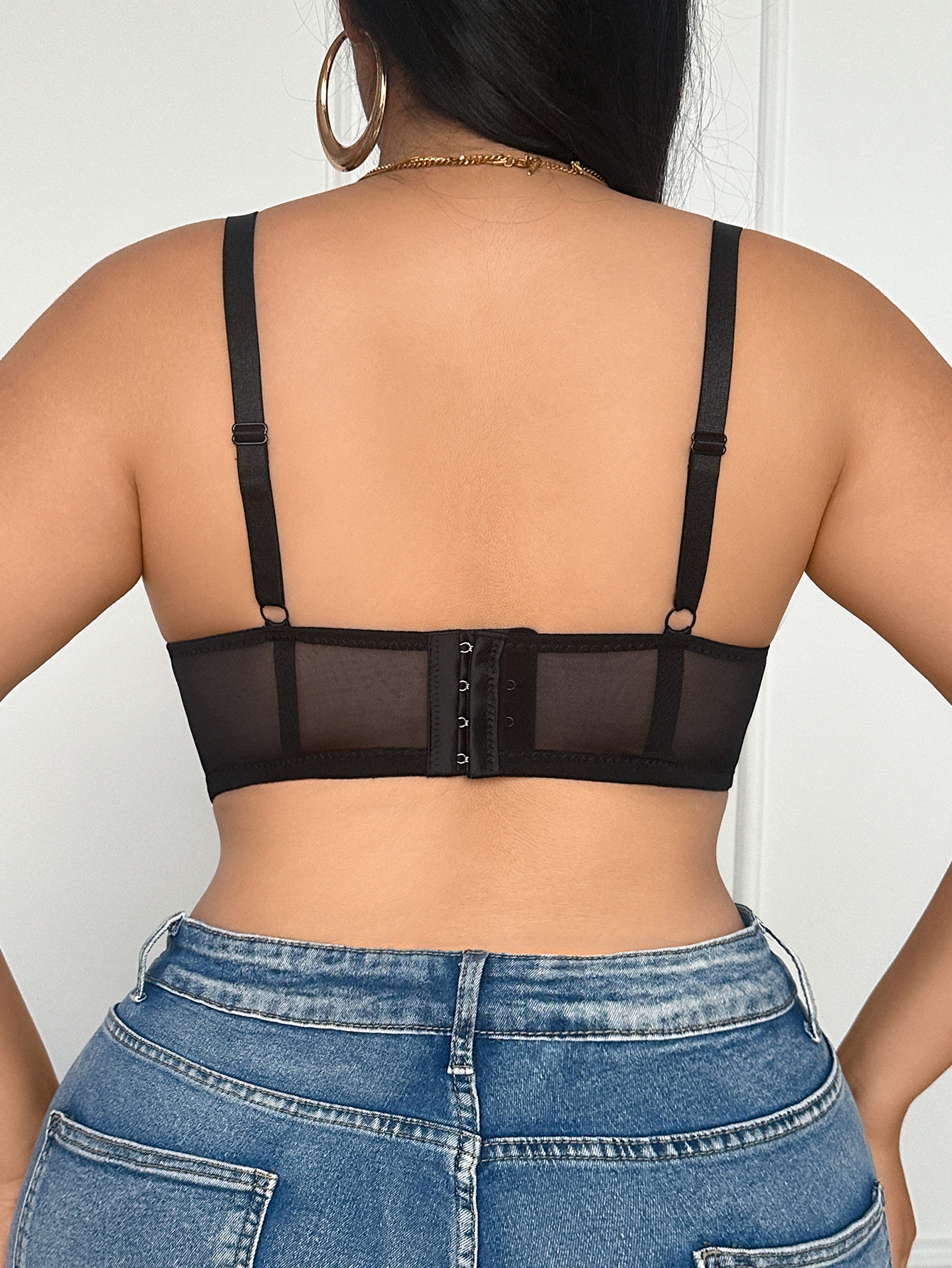 Wide Strap Plus Size Women Bra – обзор и цена Plunge Bra Push Up