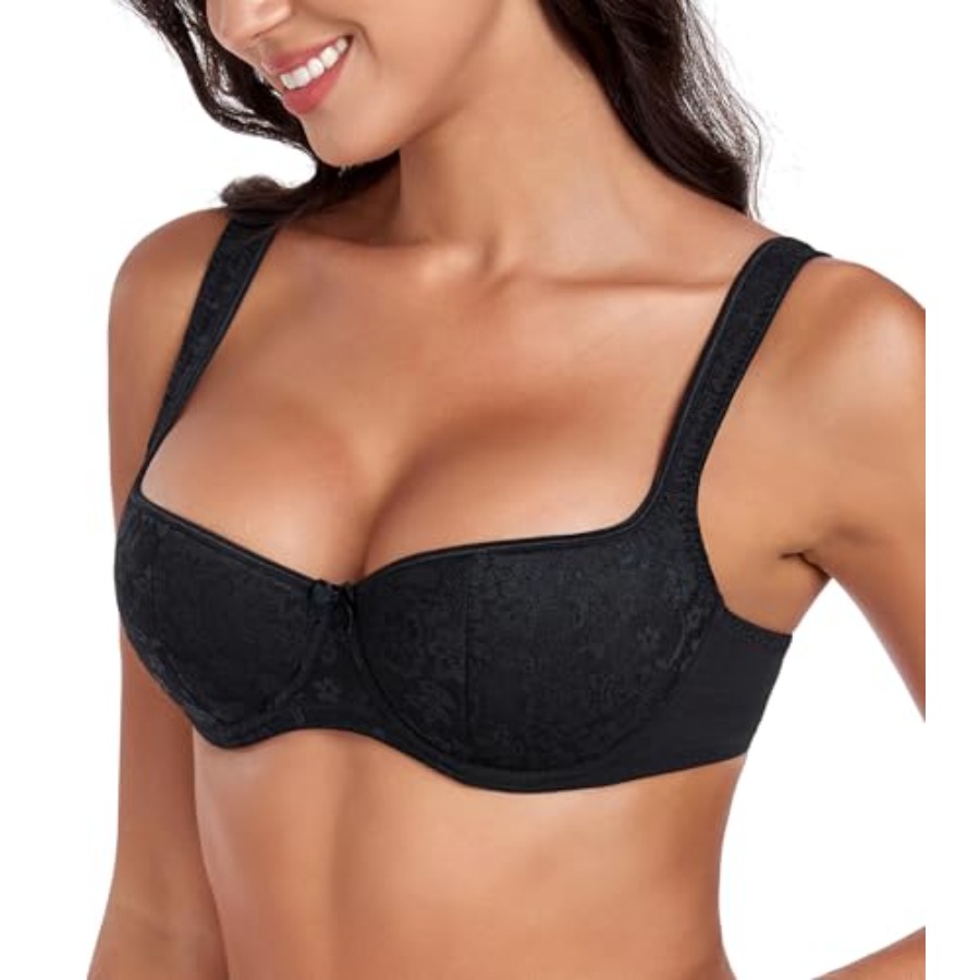 DotVol Women's Lightly Padded  – обзор и цена Demi Bra Balconette
