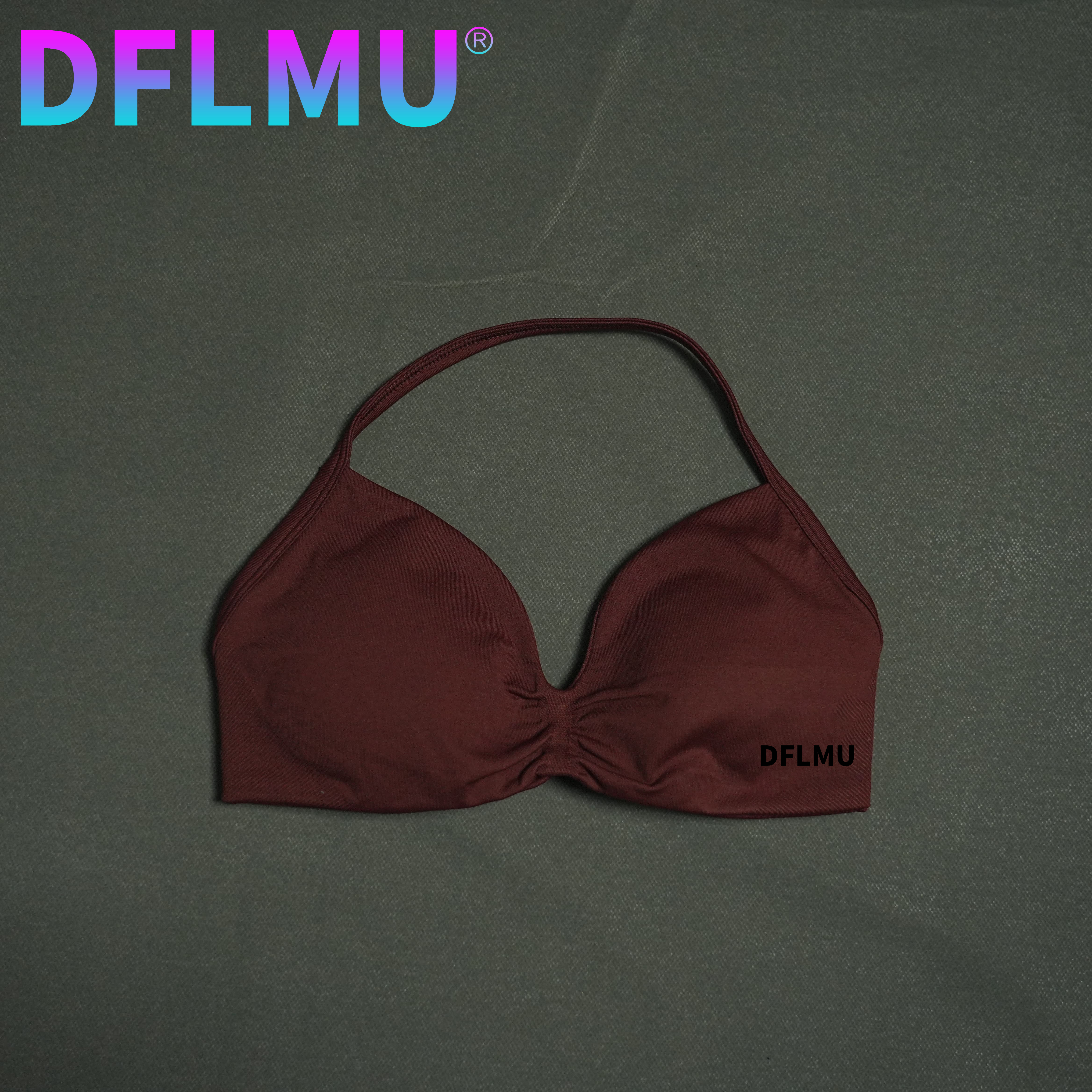 DFLMU Women Halter Sports Bra  – обзор и цена Plunge Bra Push Up