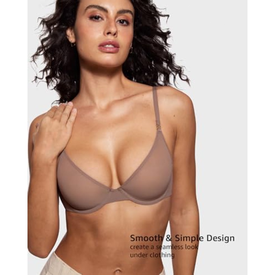 Women's Cosnufy Sheer Balconet – обзор и цена Demi Bra Balconette