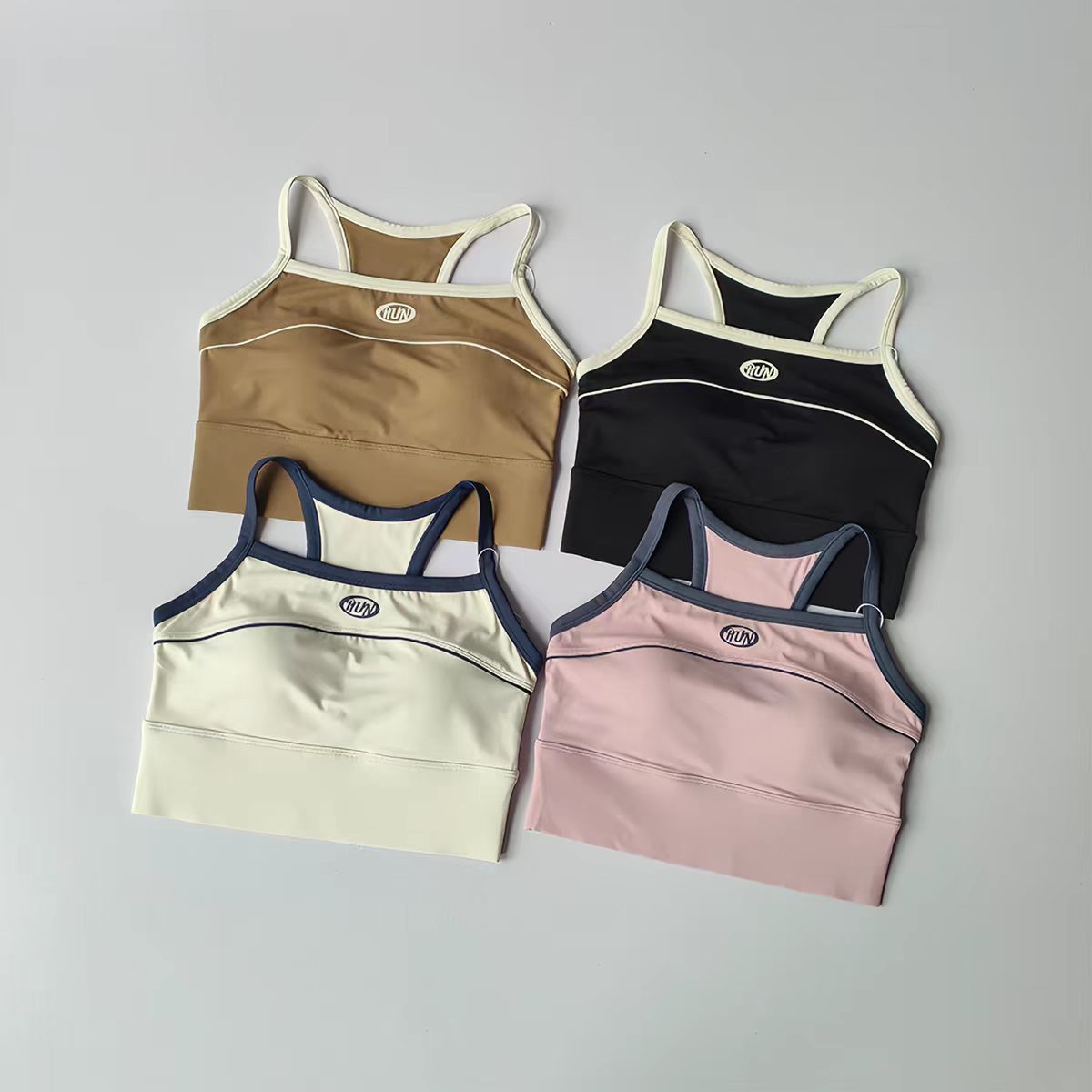 Women Color Block Sports Bra w – обзор и цена Plunge Bra Push Up