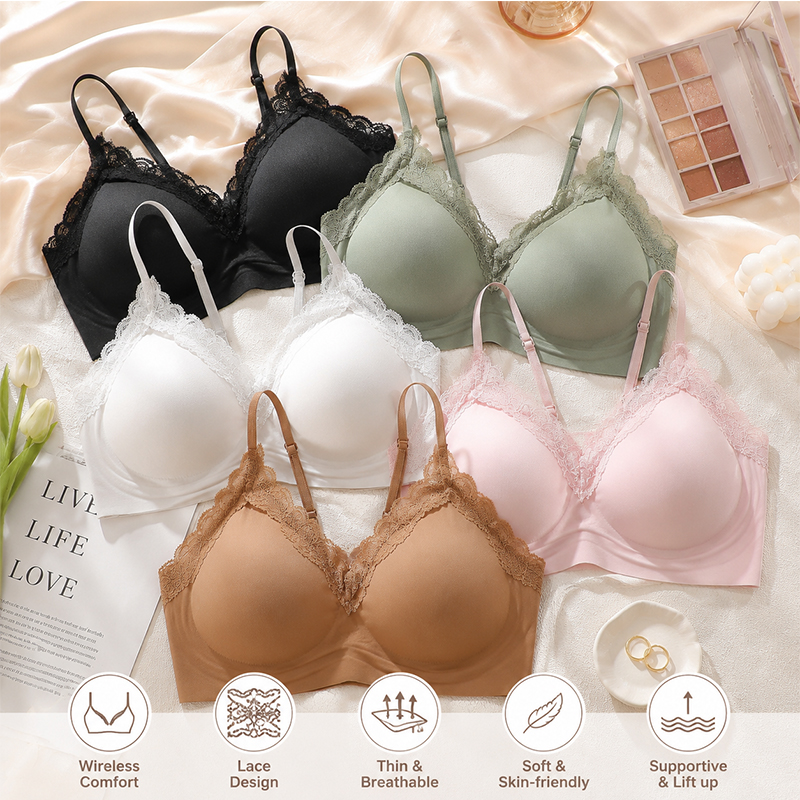 Wire Free Seamless Bralette fo – обзор и цена Sleep Bra Bralette