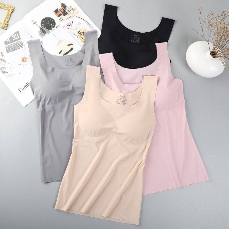 Ice Silk Wireless Push Up Tank – обзор и цена T Shirt Bra Seamless