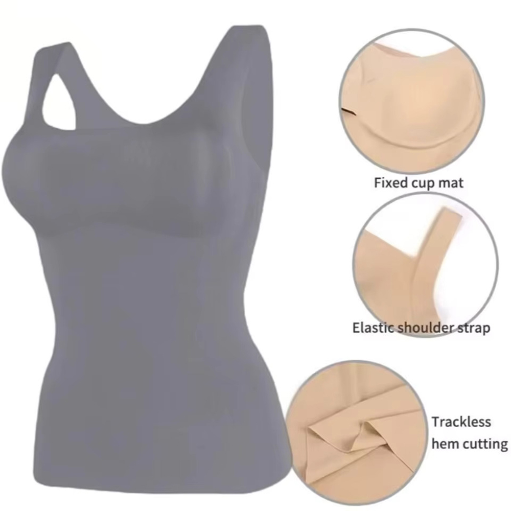 Ice Silk Wireless Push Up Tank – обзор и цена T Shirt Bra Seamless