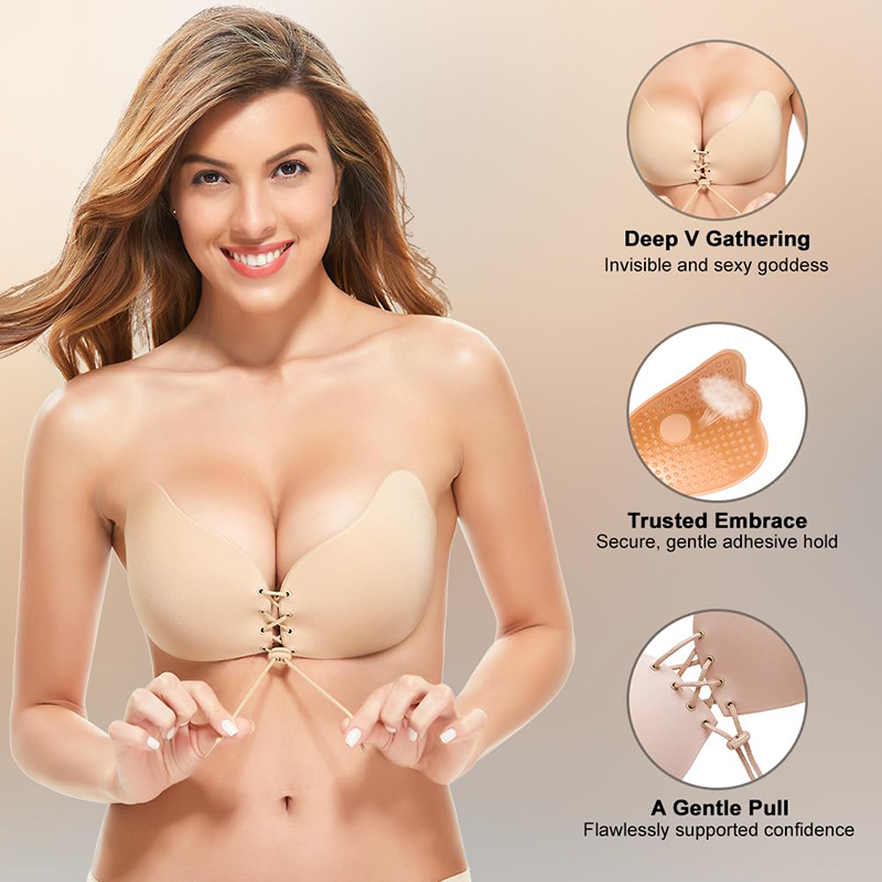 1/2 Pairs Women Summer Backles – обзор и цена Backless Bra Sticky