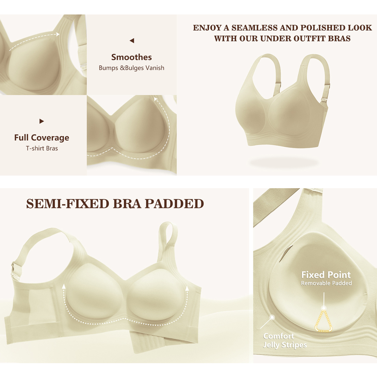 Women Wirefree Bras for Women  – обзор и цена Underwire Bra Padded