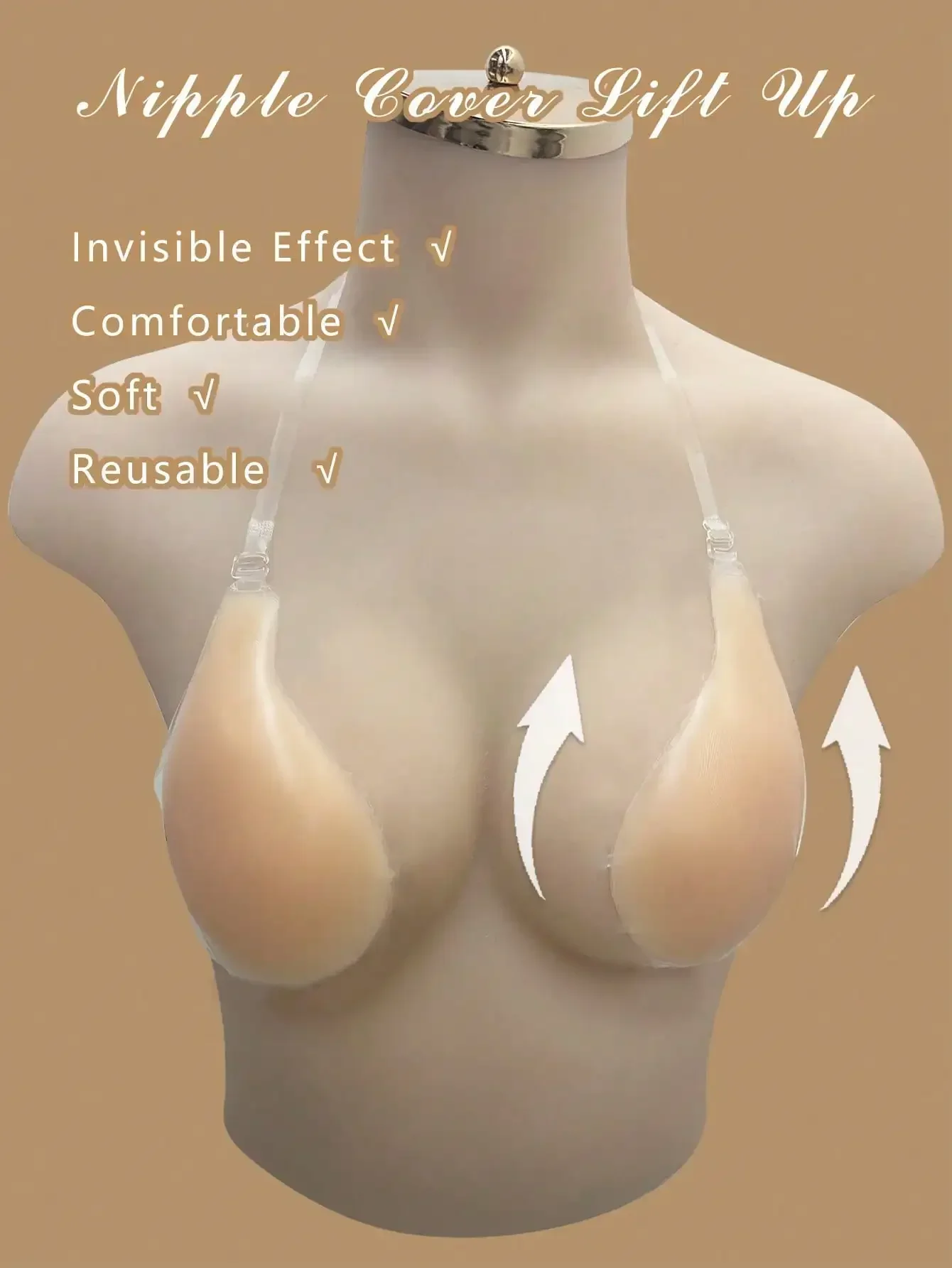 1pc Invisible Backless Straple – обзор и цена Push Up Bra Silicone