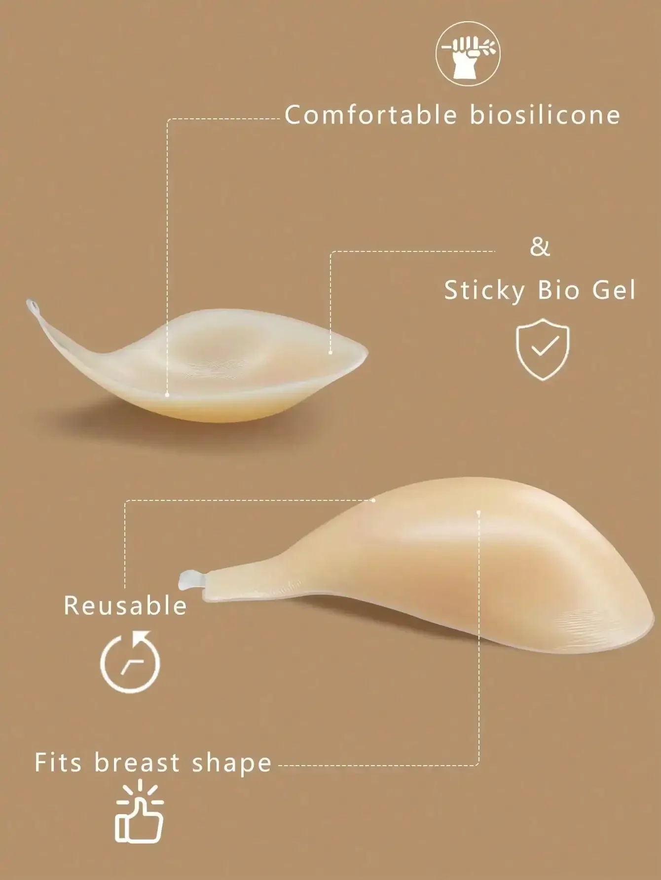 1pc Invisible Backless Straple – обзор и цена Push Up Bra Silicone