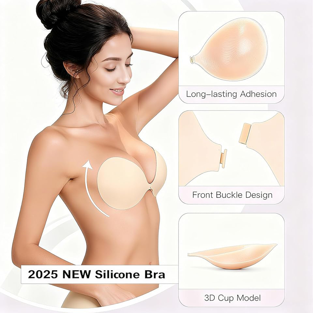 Strapless Push Up Sticky Bra P – обзор и цена Backless Bra Sticky