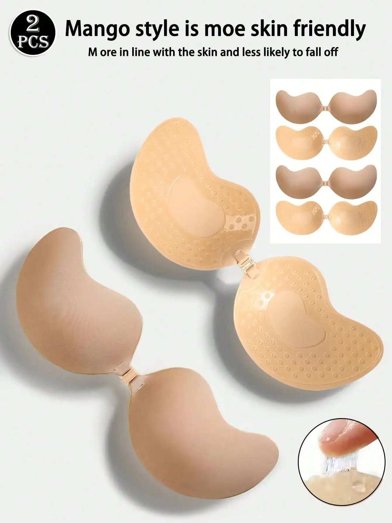 4pcs/Set (2 Black + 2 Nude) St – обзор и цена Strapless Bra Adhesive