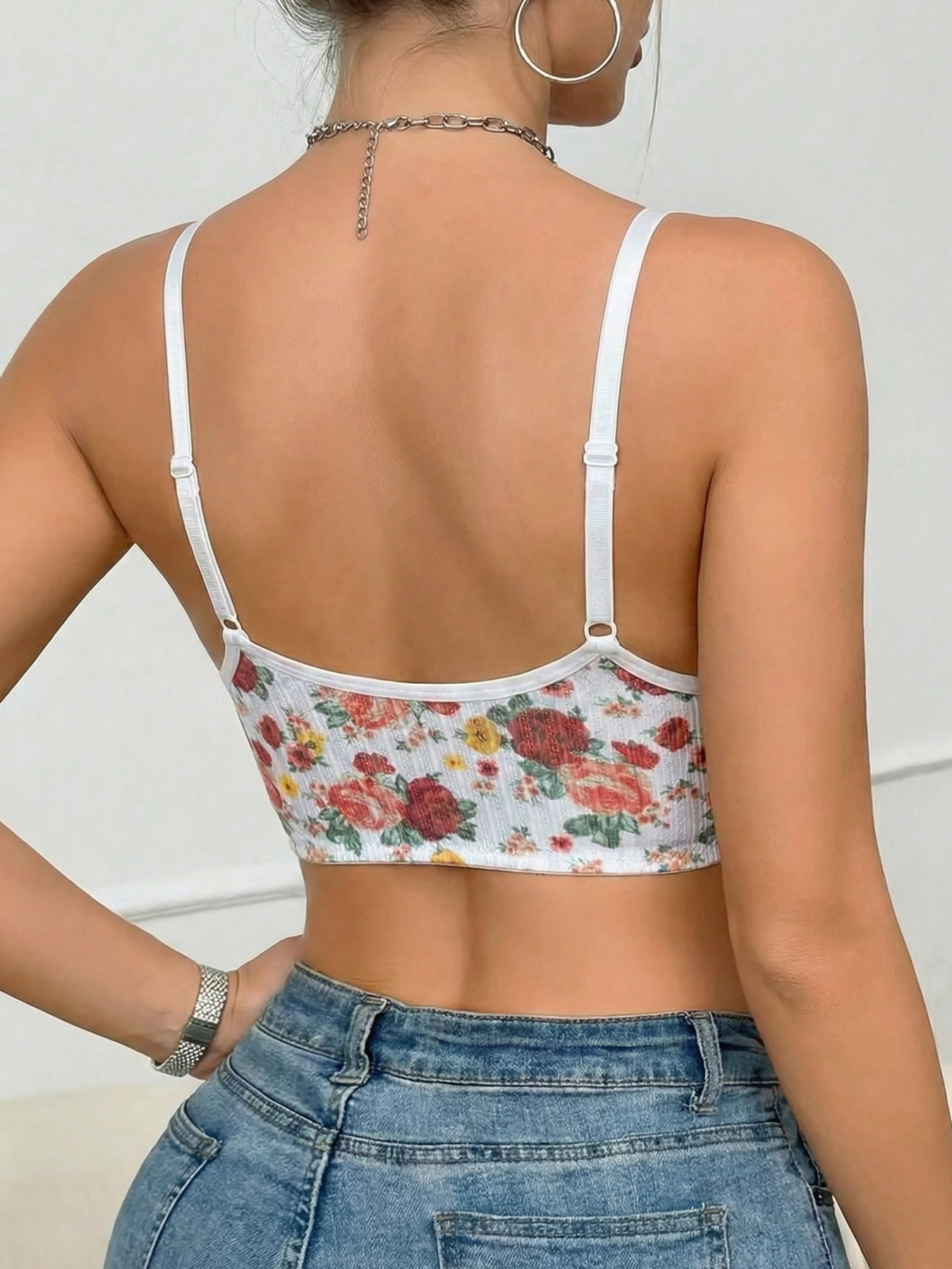 1pc Women's Floral Print Wirel – обзор и цена Wirefree Bra Comfort