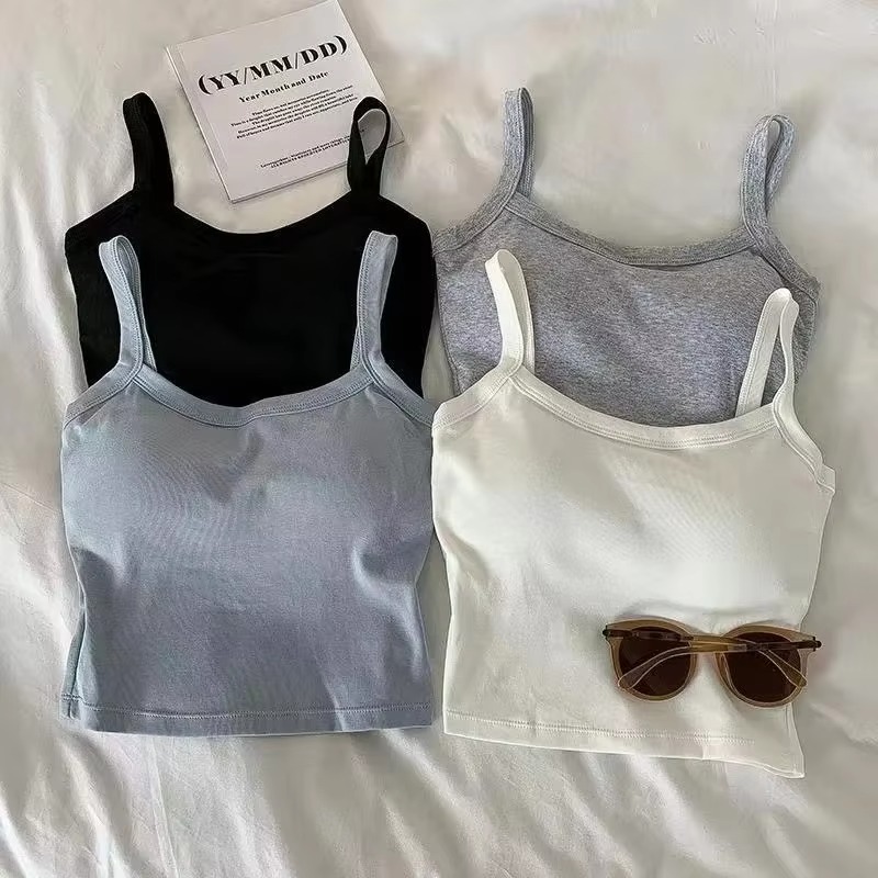 Crop Top Women Sexy Sleeveless – обзор и цена T Shirt Bra Seamless