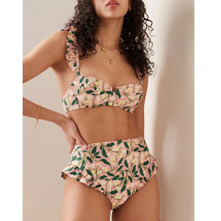 Floral Push-Up Padded Bra Ruff – обзор и цена Underwire Bra Padded